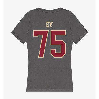 Boston College - NCAA Football : Pape Sy - Women's V-Neck T-Shirt-1