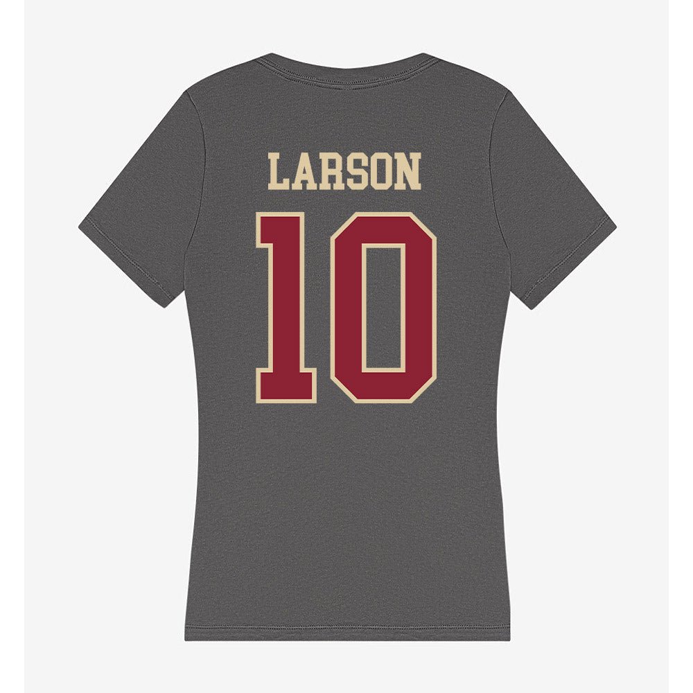 Boston College - NCAA Baseball : Colin Larson - Women's V-Neck T-Shirt-1