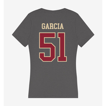 Boston College - NCAA Baseball : Esteban Garcia - Women's V-Neck T-Shirt-1
