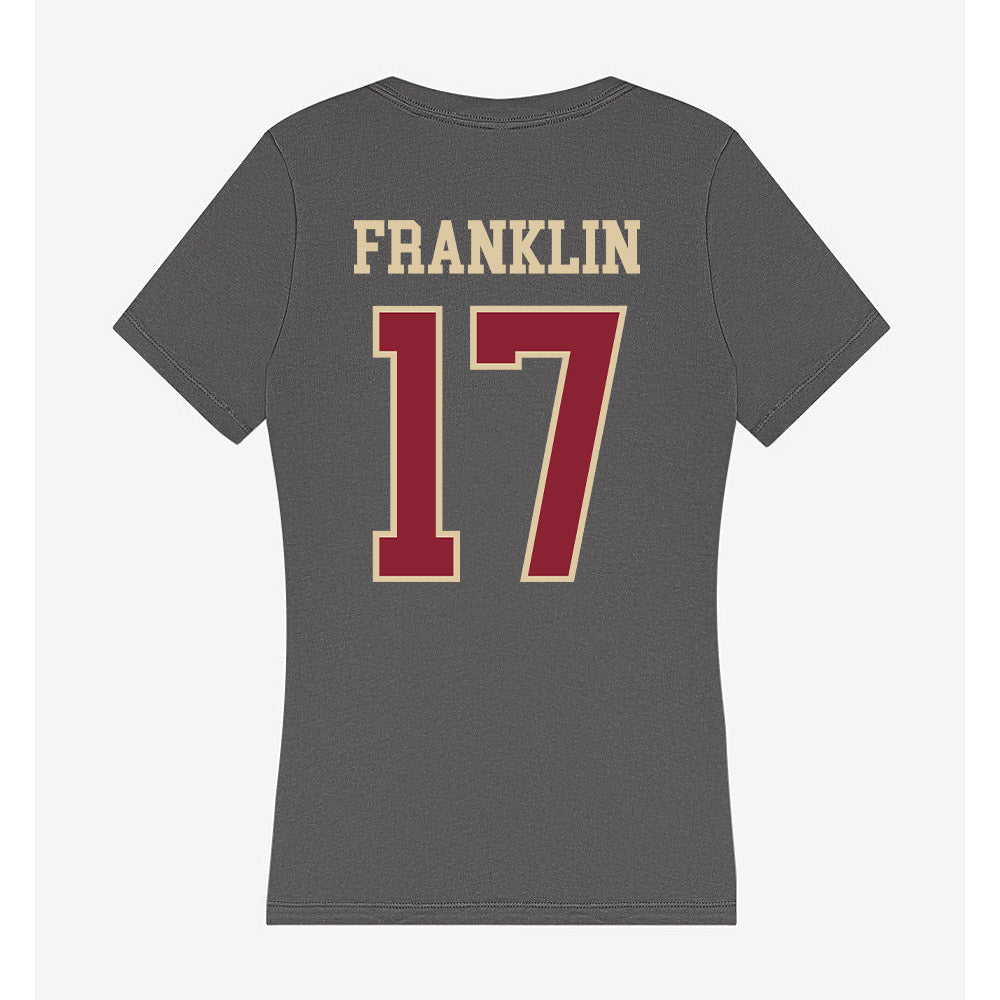 Boston College - NCAA Football : Jeremiah Franklin - Women's V-Neck T-Shirt-1