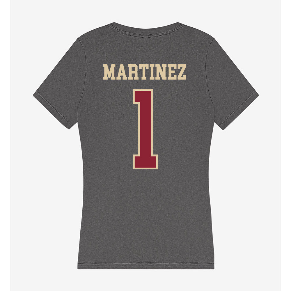 Boston College - NCAA Baseball : Sean Martinez - Women's V-Neck T-Shirt-1