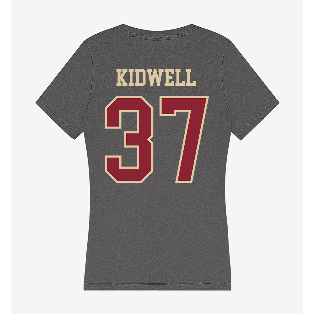 Boston College - NCAA Football : Brody Kidwell - Women's V-Neck T-Shirt-1