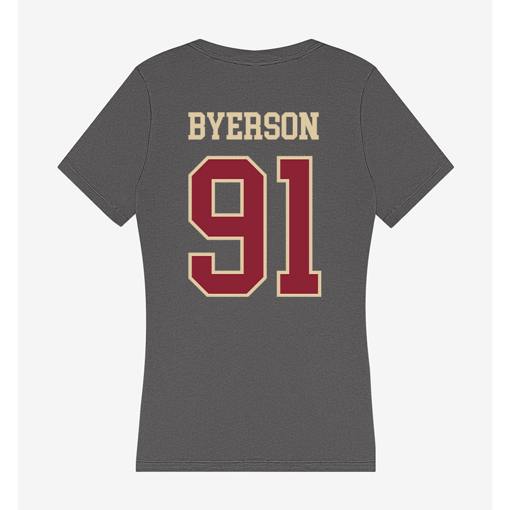Boston College - NCAA Football : Makai Byerson - Women's V-Neck T-Shirt-1