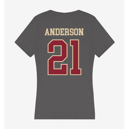 Boston College - NCAA Women's Basketball : Amirah Anderson - Women's V-Neck T-Shirt-1