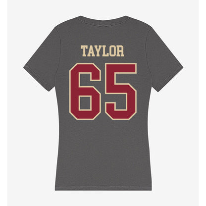Boston College - NCAA Football : Logan Taylor - Women's V-Neck T-Shirt-1