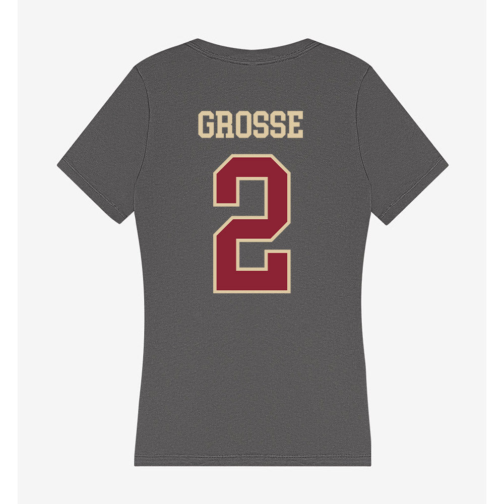 Boston College - NCAA Women's Soccer : Natalie Grosse - Women's V-Neck T-Shirt-1