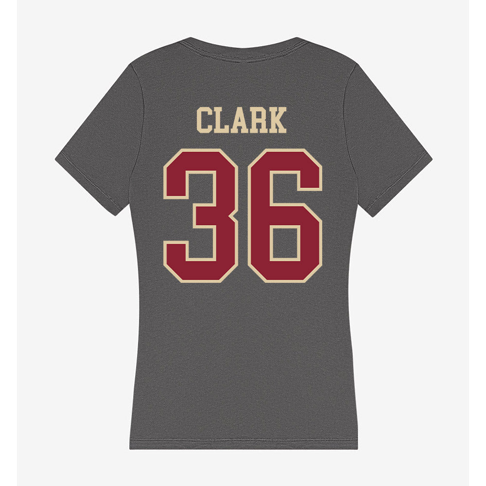 Boston College - NCAA Football : Hunter Clark - Women's V-Neck T-Shirt-1