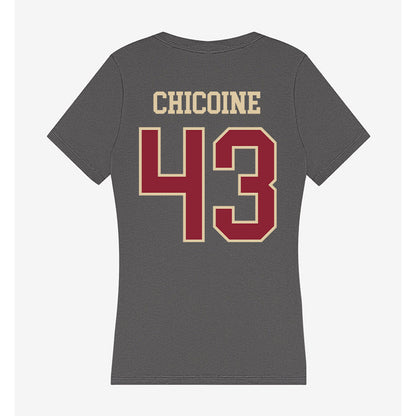 Boston College - NCAA Baseball : Bobby Chicoine - Women's V-Neck T-Shirt-1