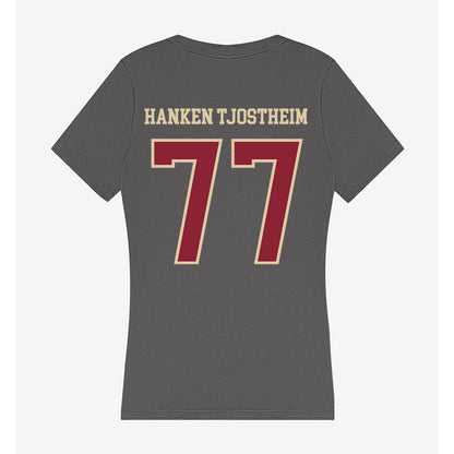 Boston College - NCAA Men's Soccer : Johannes Hanken Tjostheim - Women's V-Neck T-Shirt-1