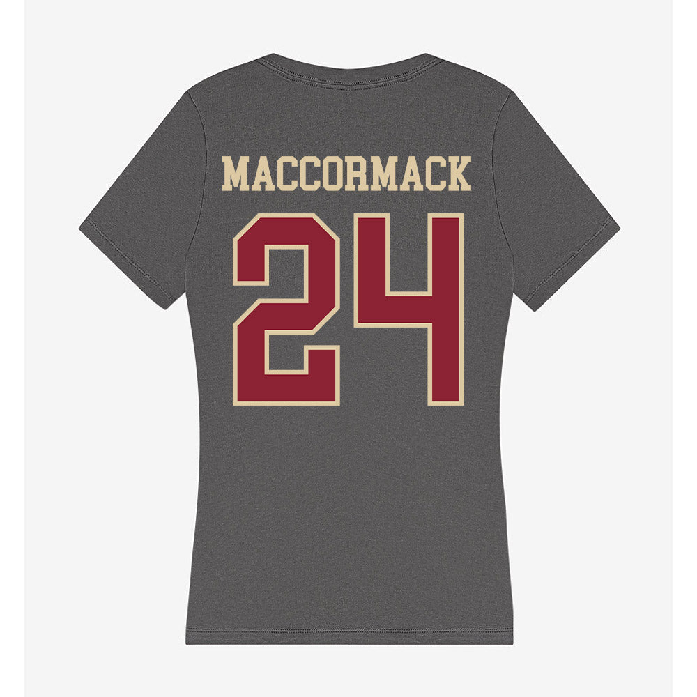 Boston College - NCAA Football : Bo MacCormack - Women's V-Neck T-Shirt-1