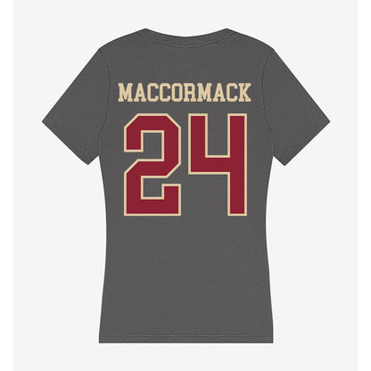 Boston College - NCAA Football : Bo MacCormack - Women's V-Neck T-Shirt-1