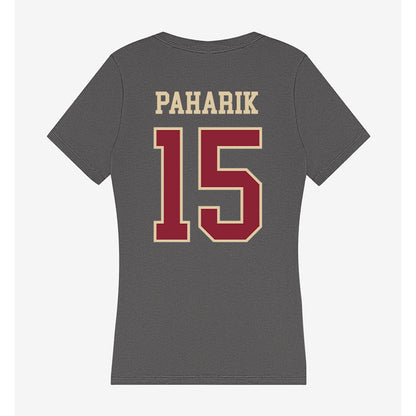 Boston College - NCAA Softball : Holly Paharik - Women's V-Neck T-Shirt-1