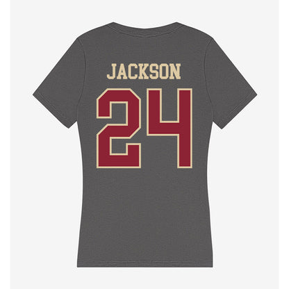 Boston College - NCAA Football : Amari Jackson - Women's V-Neck T-Shirt-1