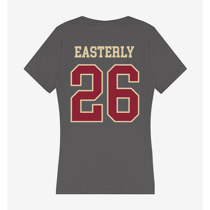 Boston College - NCAA Women's Soccer : Emmy Easterly - Women's V-Neck T-Shirt-1