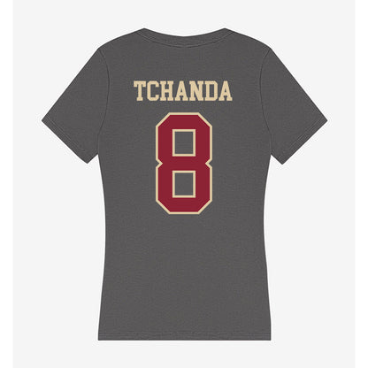 Boston College - NCAA Men's Basketball : Kany Tchanda - Women's V-Neck T-Shirt-1