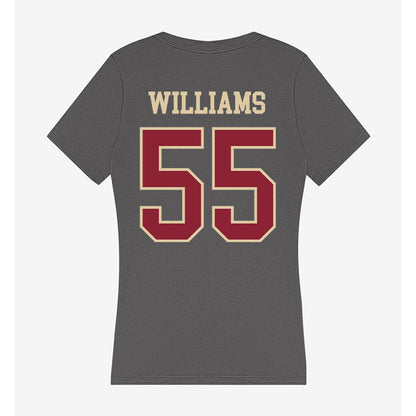 Boston College - NCAA Football : Kwan Williams - Women's V-Neck T-Shirt-1