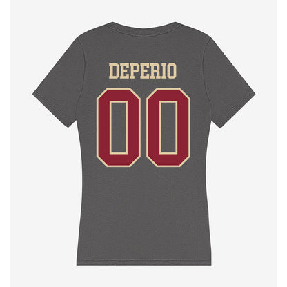 Boston College - NCAA Softball : Kaeliana DePerio - Women's V-Neck T-Shirt-1