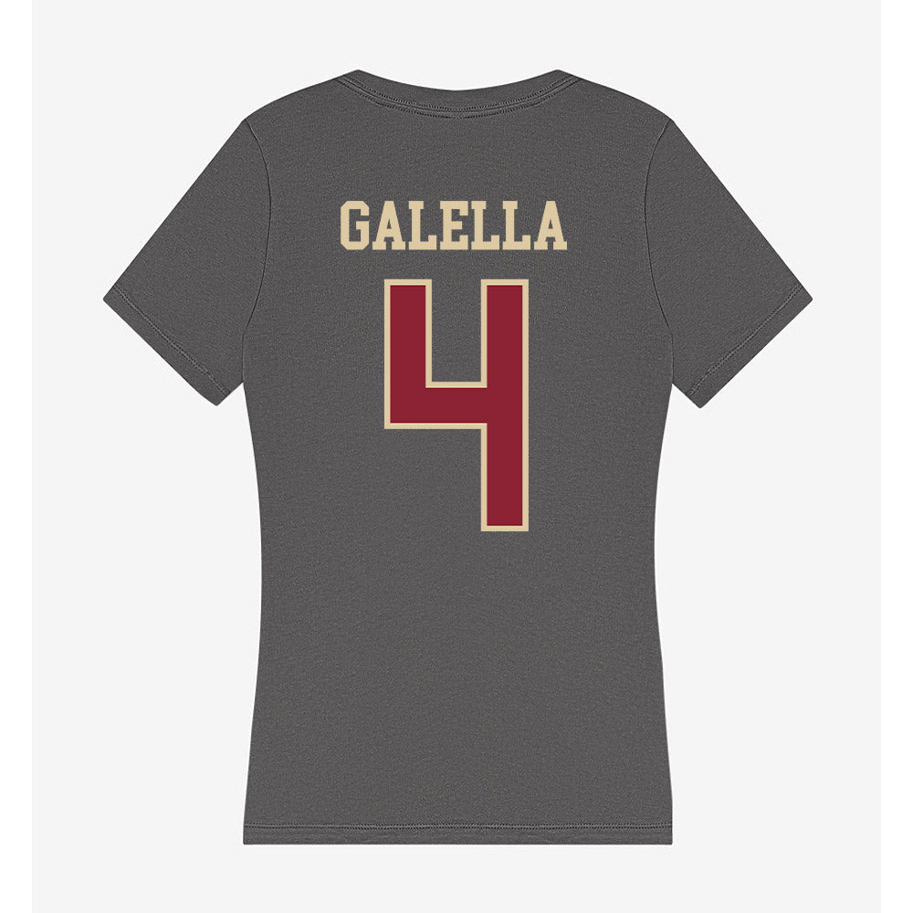 Boston College - NCAA Softball : Mia Galella - Women's V-Neck T-Shirt-1