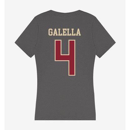 Boston College - NCAA Softball : Mia Galella - Women's V-Neck T-Shirt-1