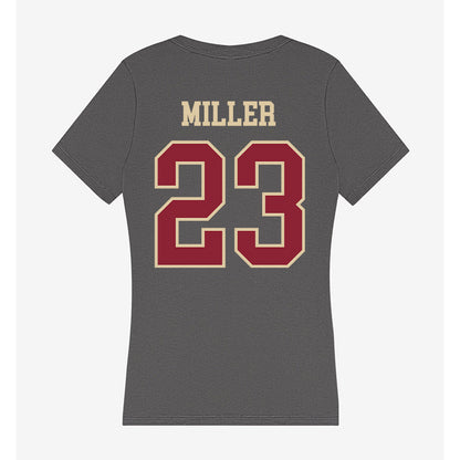 Boston College - NCAA Baseball : Brady Miller - Women's V-Neck T-Shirt-1
