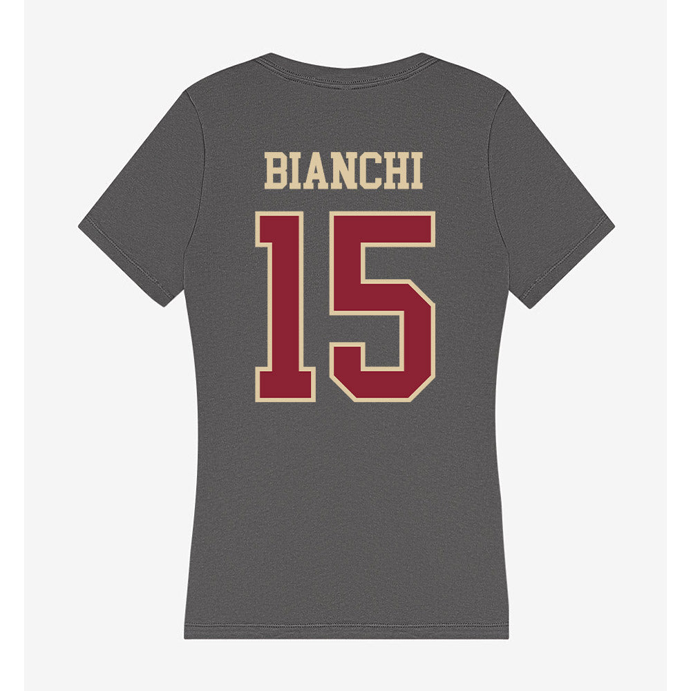 Boston College - NCAA Skiing : Ryan Bianchi - Women's V-Neck T-Shirt-1