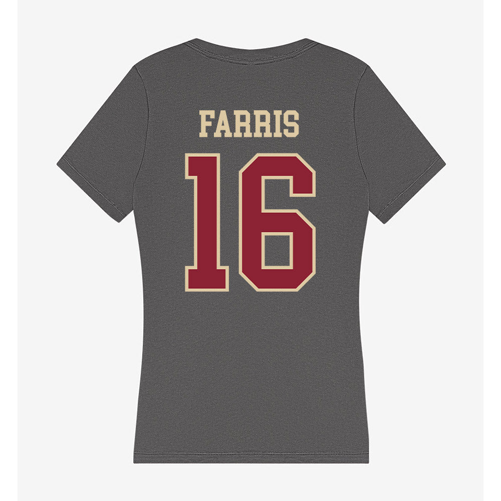 Boston College - NCAA Football : Isaiah Farris - Women's V-Neck T-Shirt-1