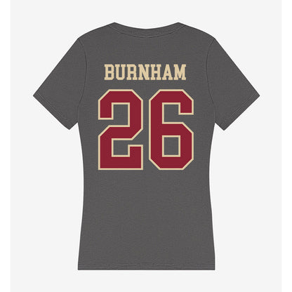 Boston College - NCAA Baseball : Jacob Burnham - Women's V-Neck T-Shirt-1