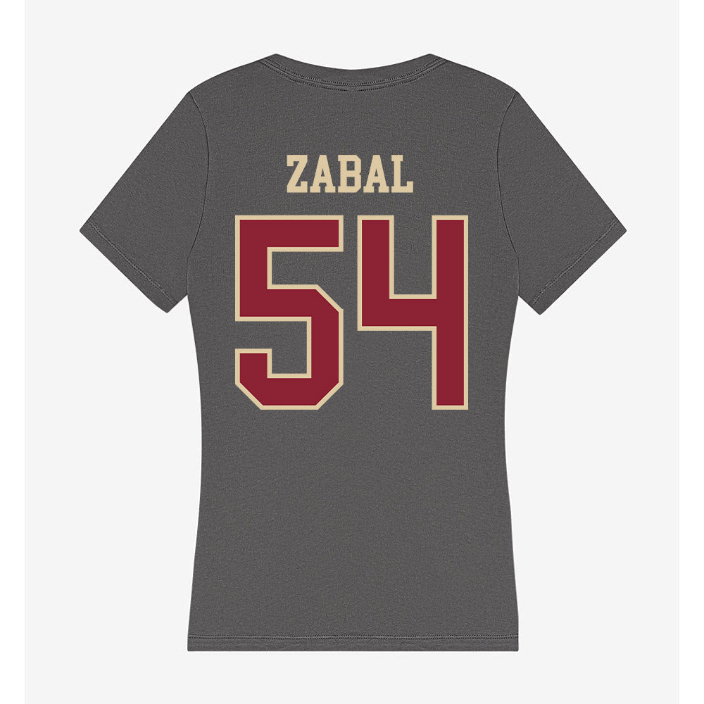 Boston College - NCAA Football : Juan Zabal - Women's V-Neck T-Shirt-1