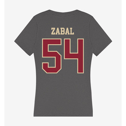 Boston College - NCAA Football : Juan Zabal - Women's V-Neck T-Shirt-1