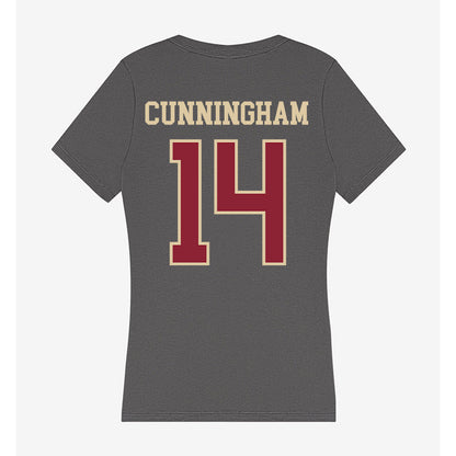 Boston College - NCAA Football : Ashton Cunningham - Women's V-Neck T-Shirt-1