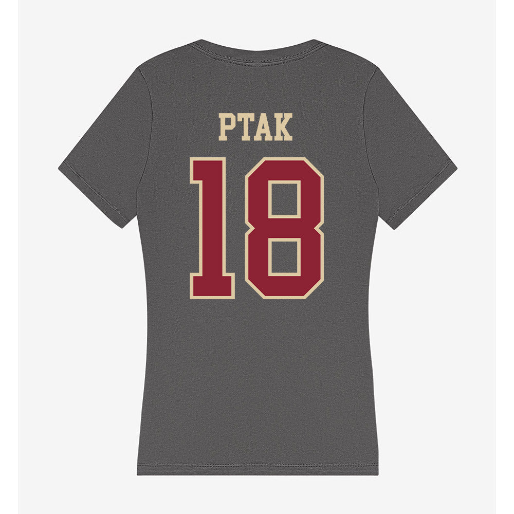 Boston College - NCAA Softball : Abby Ptak - Women's V-Neck T-Shirt-1