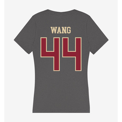 Boston College - NCAA Baseball : Nick Wang - Women's V-Neck T-Shirt-1