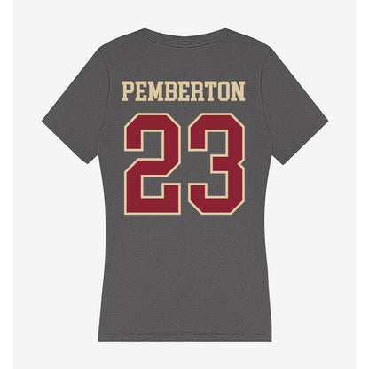 Boston College - NCAA Football : Vaughn Pemberton - Women's V-Neck T-Shirt-1