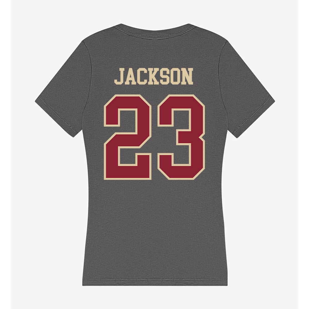 Boston College - NCAA Softball : Addison Jackson - Women's V-Neck T-Shirt-1