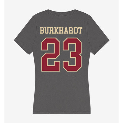 Boston College - NCAA Men's Soccer : Jack Burkhardt - Women's V-Neck T-Shirt-1