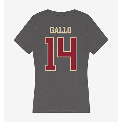 Boston College - NCAA Baseball : Luke Gallo - Women's V-Neck T-Shirt-1