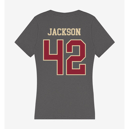 Boston College - NCAA Softball : Emma Jackson - Women's V-Neck T-Shirt-1