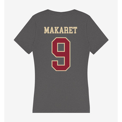 Boston College - NCAA Baseball : Gabe Makaret - Women's V-Neck T-Shirt-1