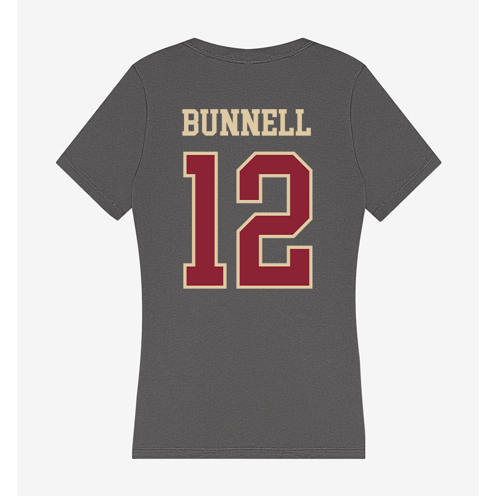 Boston College - NCAA Softball : Carly Bunnell - Women's V-Neck T-Shirt-1