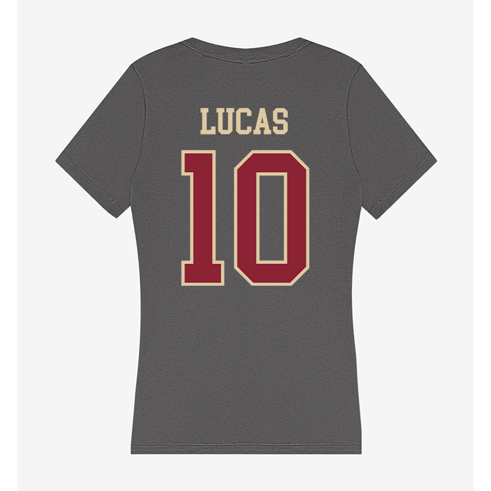 Boston College - NCAA Women's Ice Hockey : Jansen Lucas - Women's V-Neck T-Shirt-1