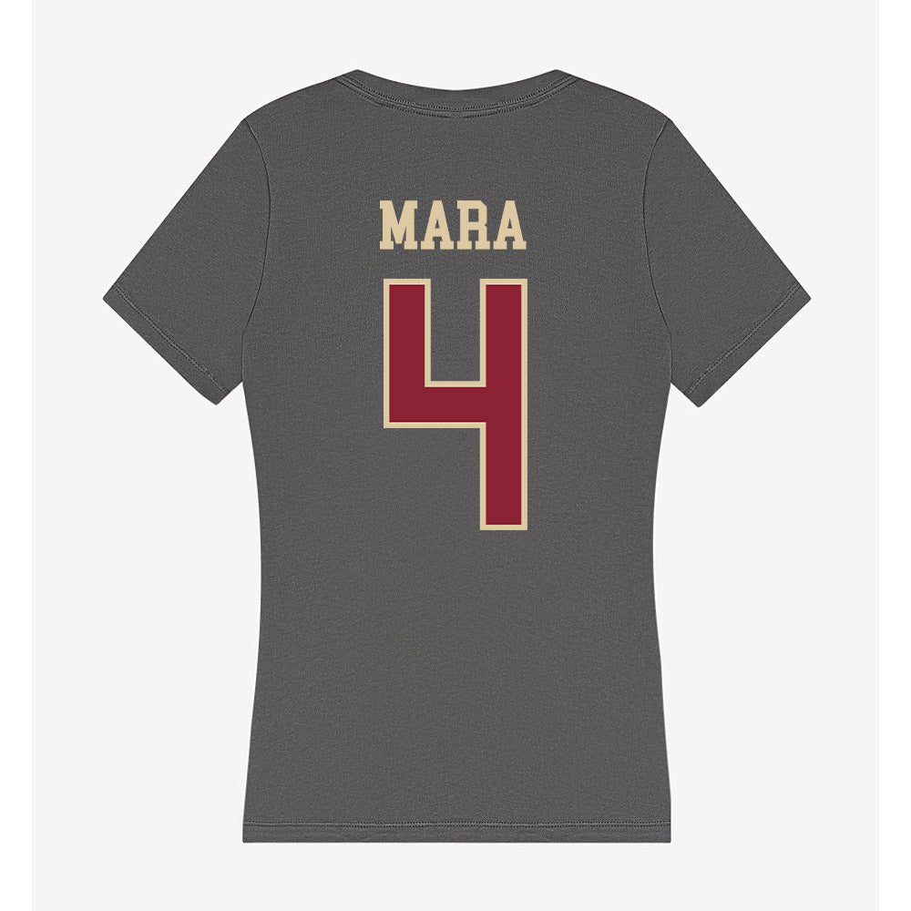 Boston College - NCAA Women's Soccer : Emily Mara - Women's V-Neck T-Shirt-1