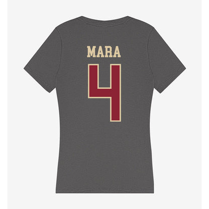 Boston College - NCAA Women's Soccer : Emily Mara - Women's V-Neck T-Shirt-1