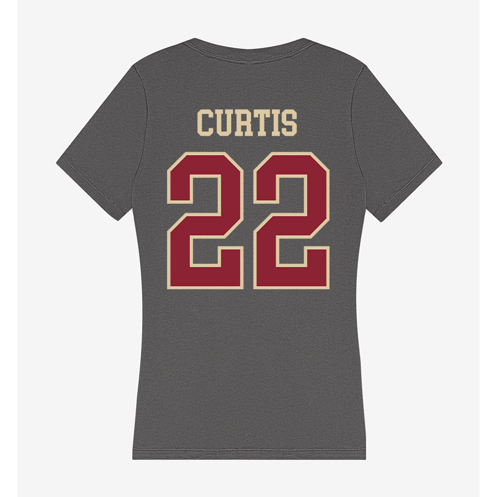 Boston College - NCAA Women's Volleyball : Savannah Curtis - Women's V-Neck T-Shirt-1