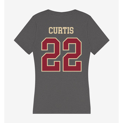 Boston College - NCAA Women's Volleyball : Savannah Curtis - Women's V-Neck T-Shirt-1