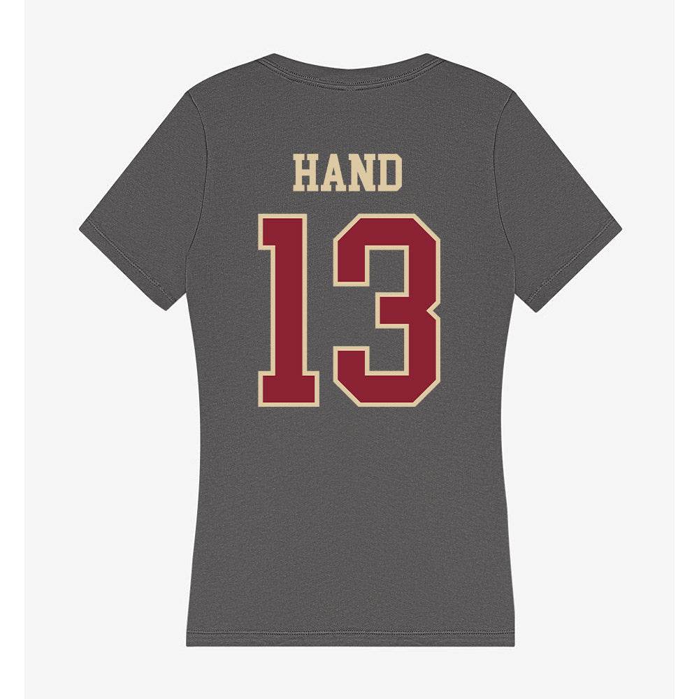 Boston College - NCAA Men's Basketball : Donald Hand - Women's V-Neck T-Shirt-1