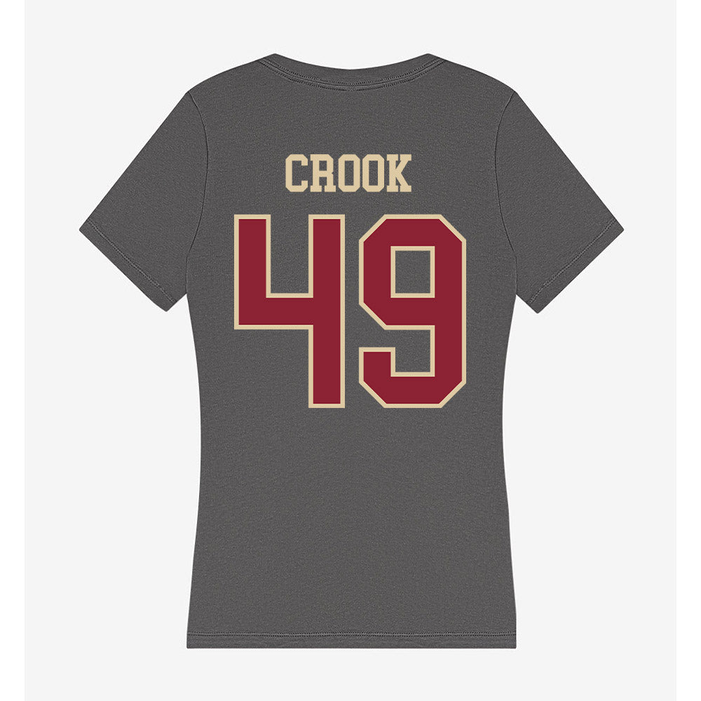 Boston College - NCAA Football : Cooper Crook - Women's V-Neck T-Shirt-1
