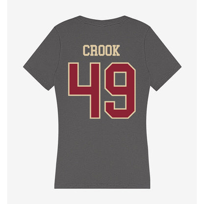 Boston College - NCAA Football : Cooper Crook - Women's V-Neck T-Shirt-1