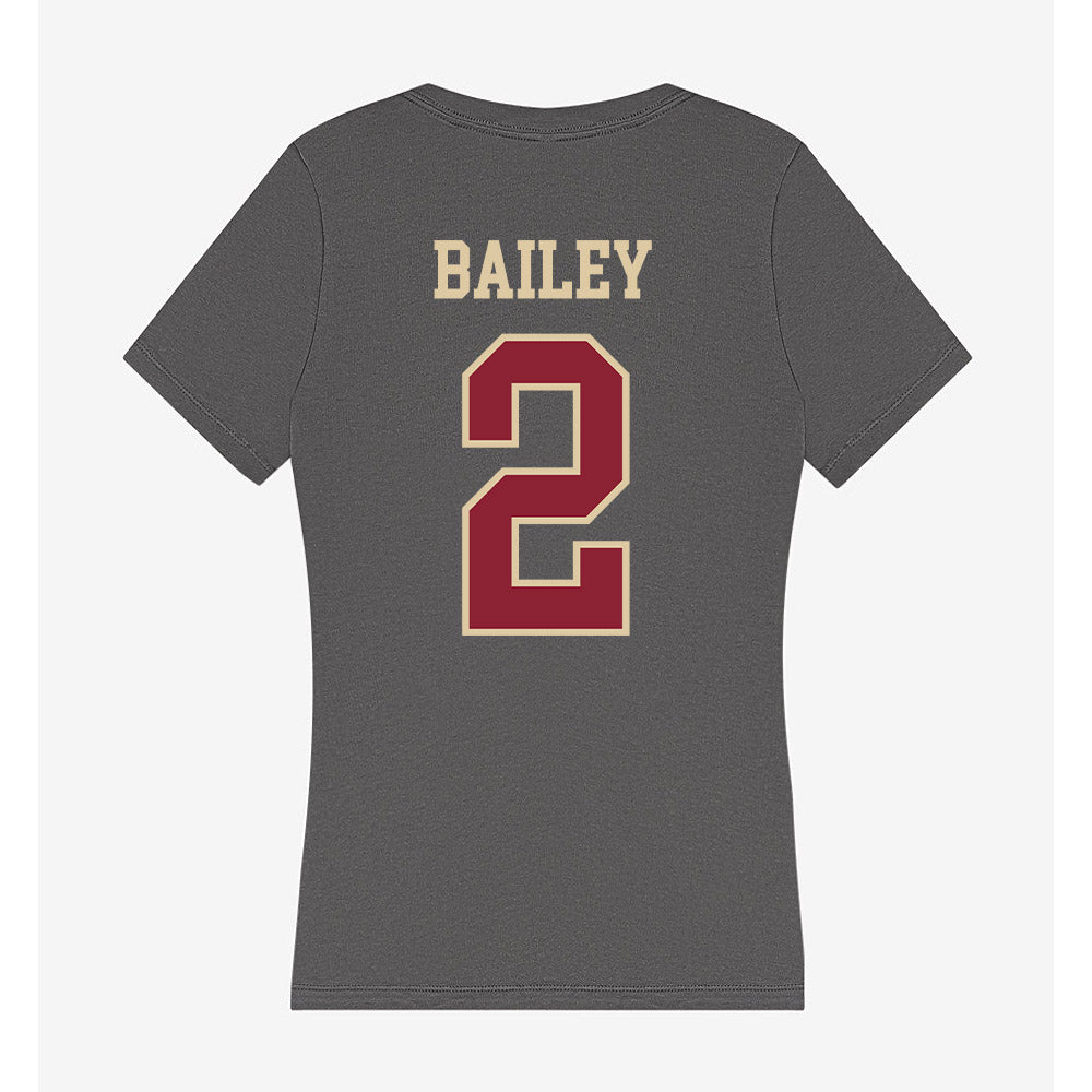 Boston College - NCAA Men's Basketball : Jack Bailey - Women's V-Neck T-Shirt-1