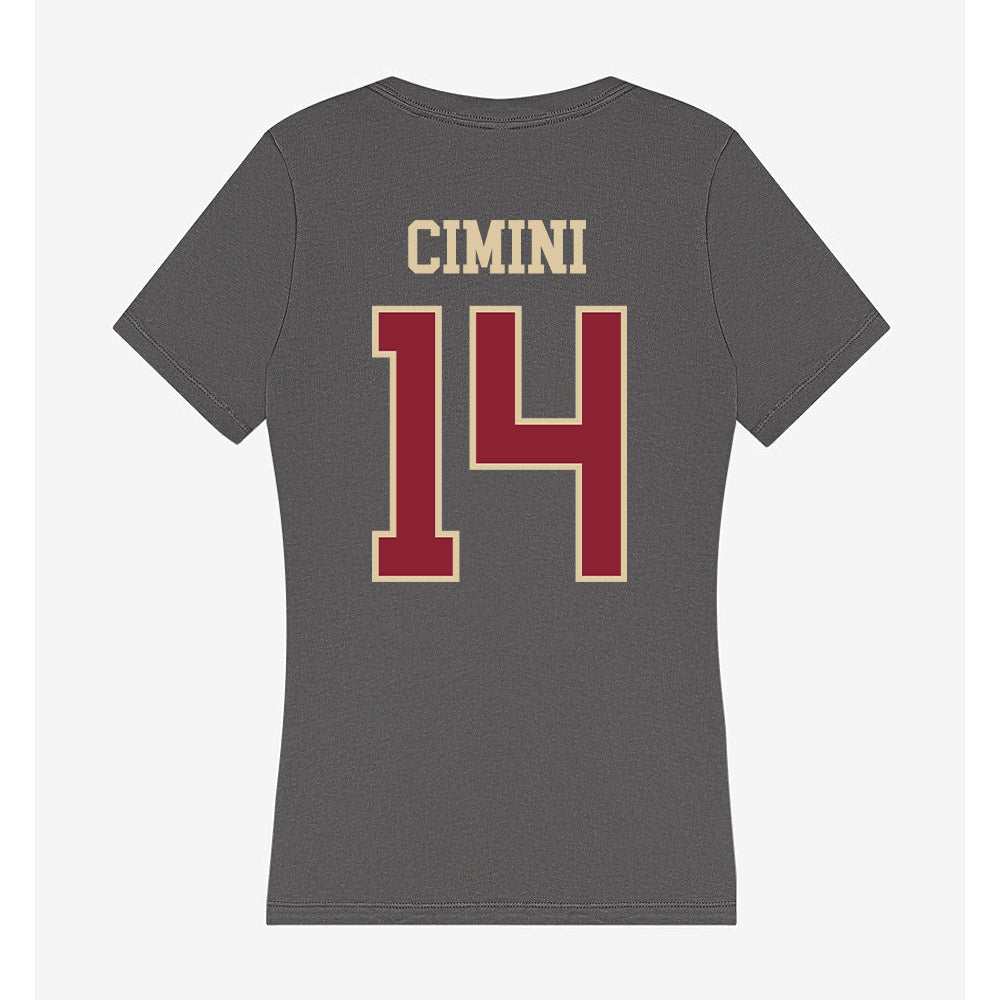 Boston College - NCAA Baseball : Vince Cimini - Women's V-Neck T-Shirt-1
