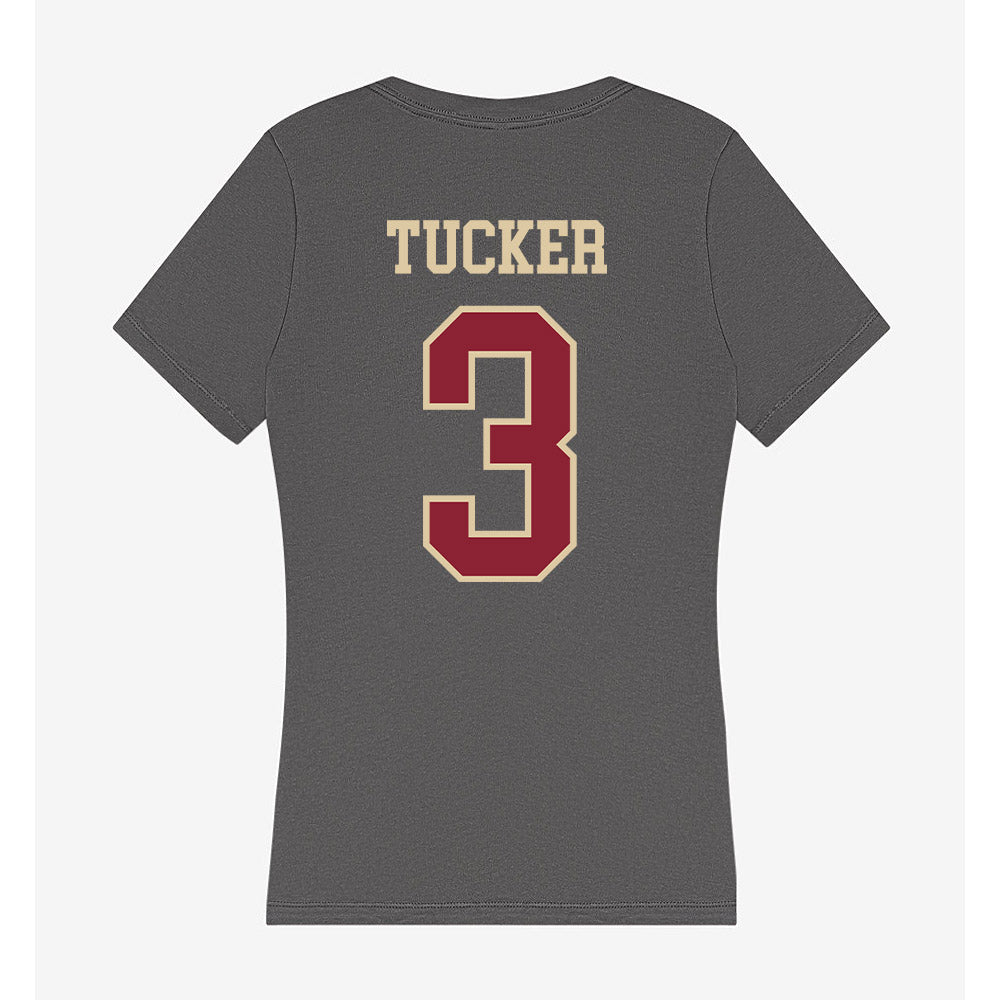 Boston College - NCAA Football : Max Tucker - Women's V-Neck T-Shirt-1